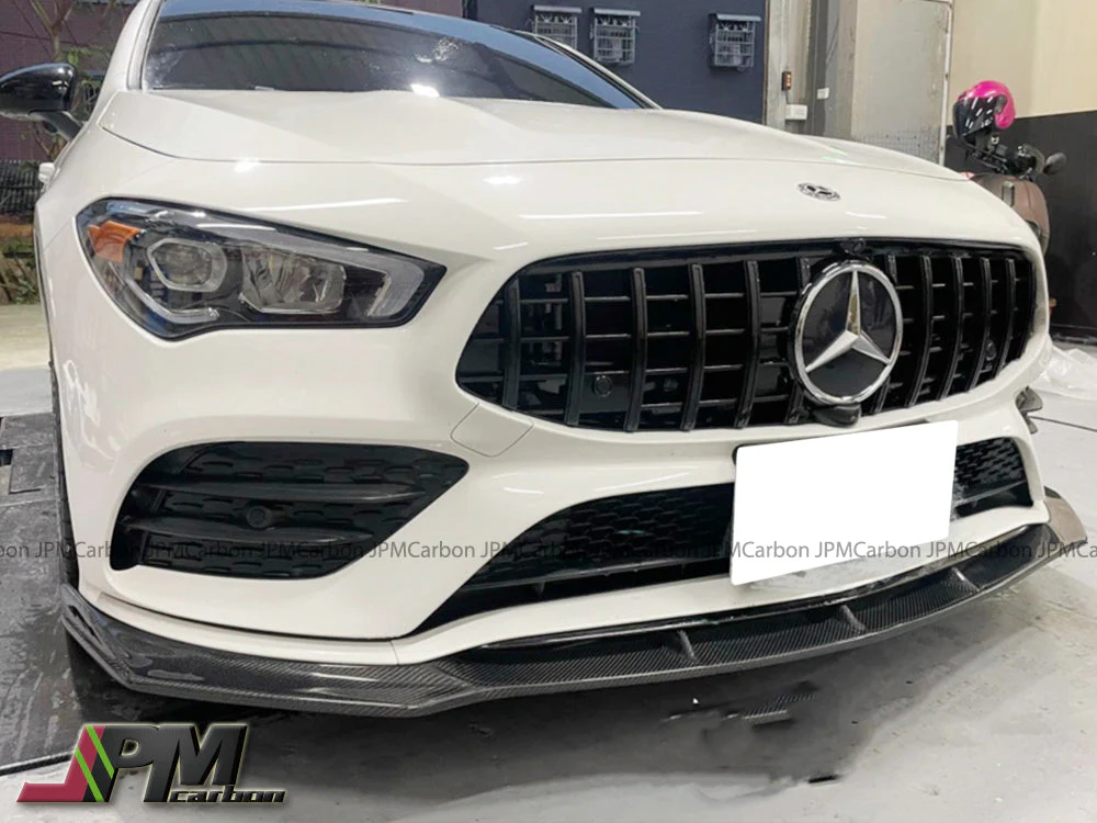 [JPMCarbon] DP Style Carbon Fiber Front Bumper Add-on Lip Fits For 2020-2022 Mercedes-Benz W118 CLA-Class with AMG Sport Package Only - Image 2