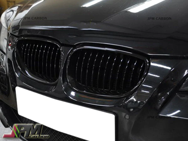 [JPMCarbon] Front Kidney Grille Fits For 2004-2010 BMW E60 E61 5-Series Only - Image 2