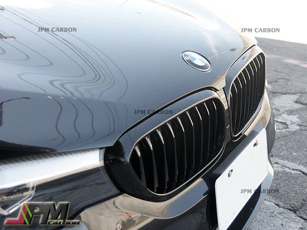 [JPMCarbon] Front Kidney Grille Fits For 2017-2020 BMW G30 G31 Pre-facelift 5-Series Only - Image 2