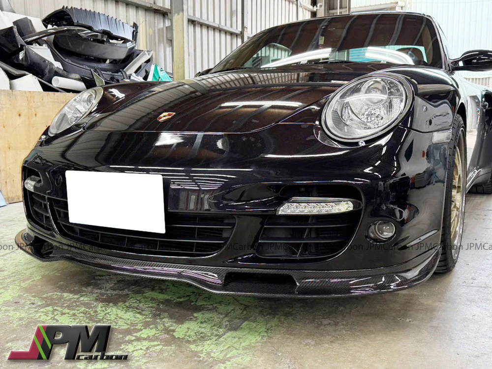[JPMCarbon] JPM R1 Carbon Fiber Front Lip Fits For 2006-2012 Porsche 911 997 Turbo Only - Image 2
