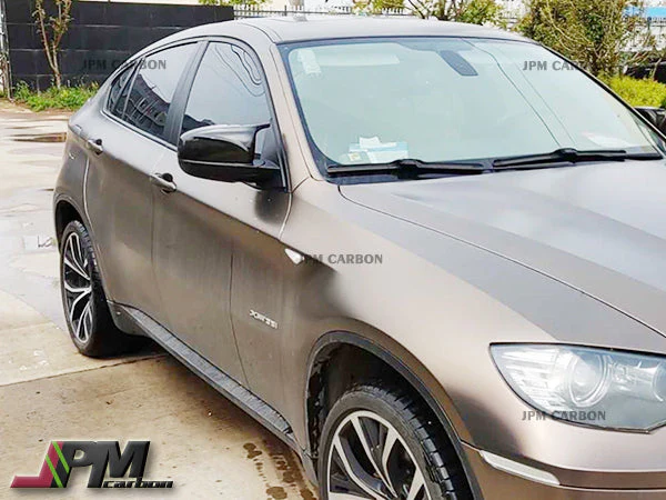 [JPMCarbon] M Style Carbon Fiber Replacement Mirror Covers Fits For 2006-2013 BM E70 X5 & 2008-2013 BMW E71 X6 Only - Image 2