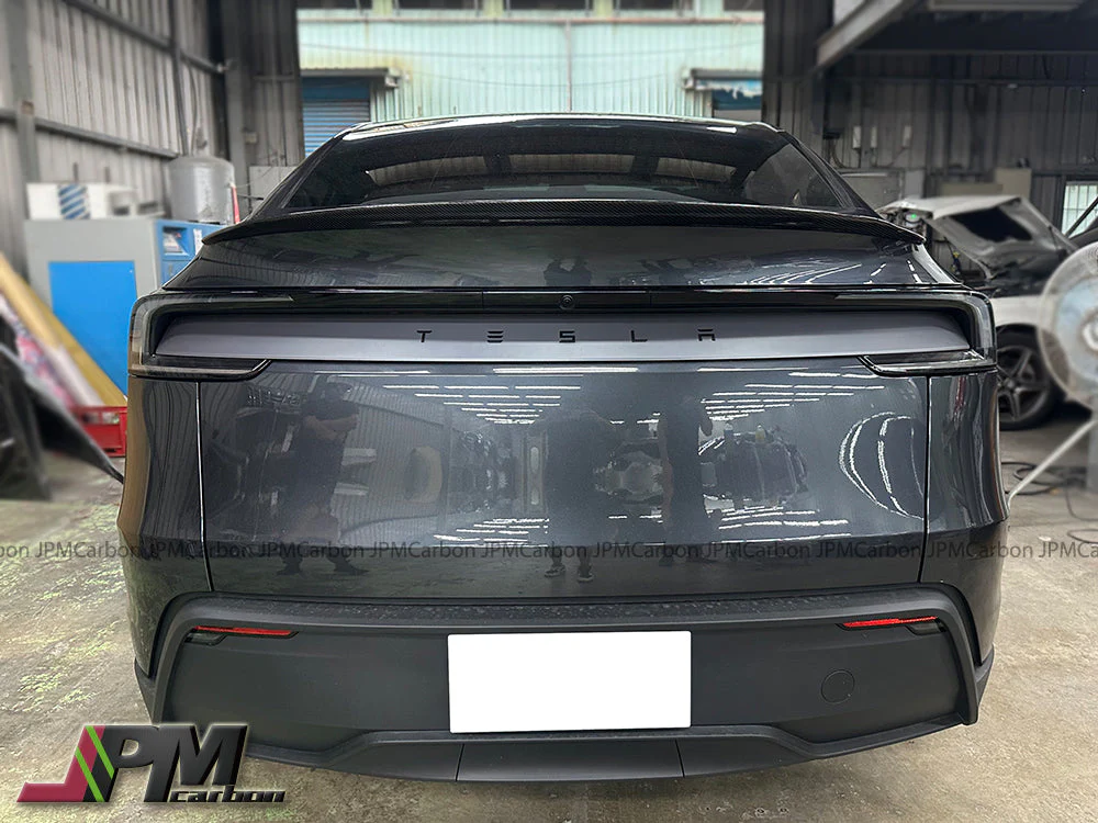 [JPMCarbon] P Style Dry Carbon Trunk Spoiler Fits For 2025up Tesla Model Y Only - Image 2