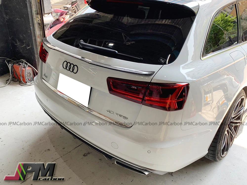 [JPMCarbon] V Style Carbon Fiber Trunk Spoiler Fits For 2011-2018 Audi A6 C7 / S6 C7 Avant Only - Image 2