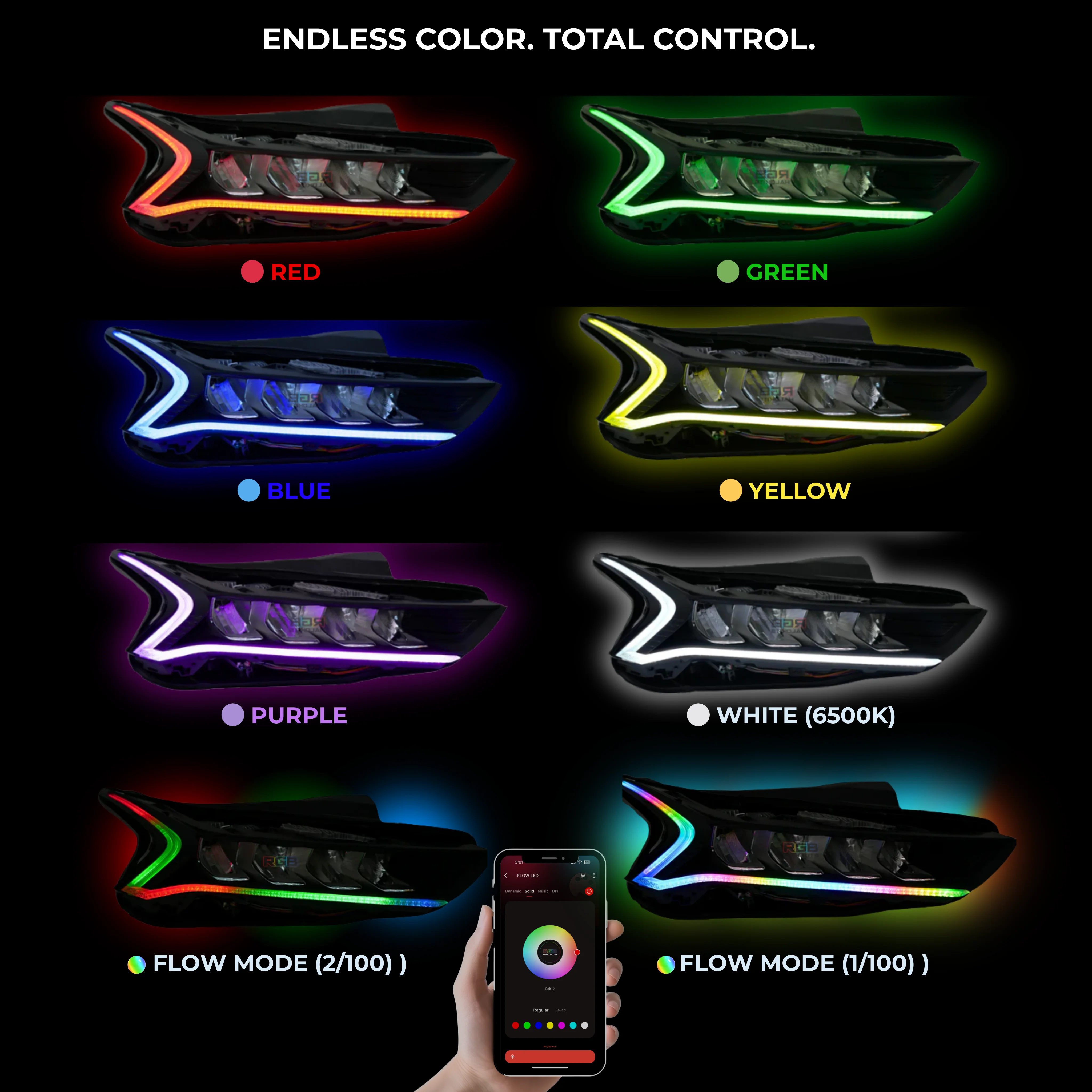 Kia K5 Multicolor Flow DRL Boards (2021-2024) - Image 4