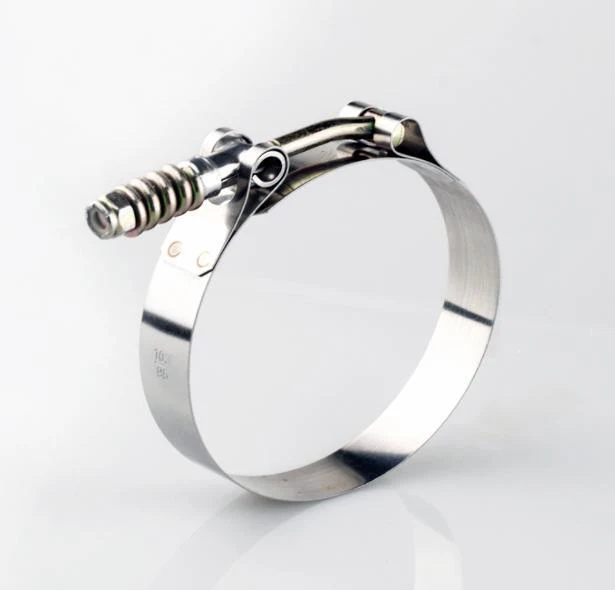 Light Duty Spring Loaded T-Bolt Clamp 304 Stainless - For 3.000" ID Silicone (Clamping Range: 3.22" - 3.52")