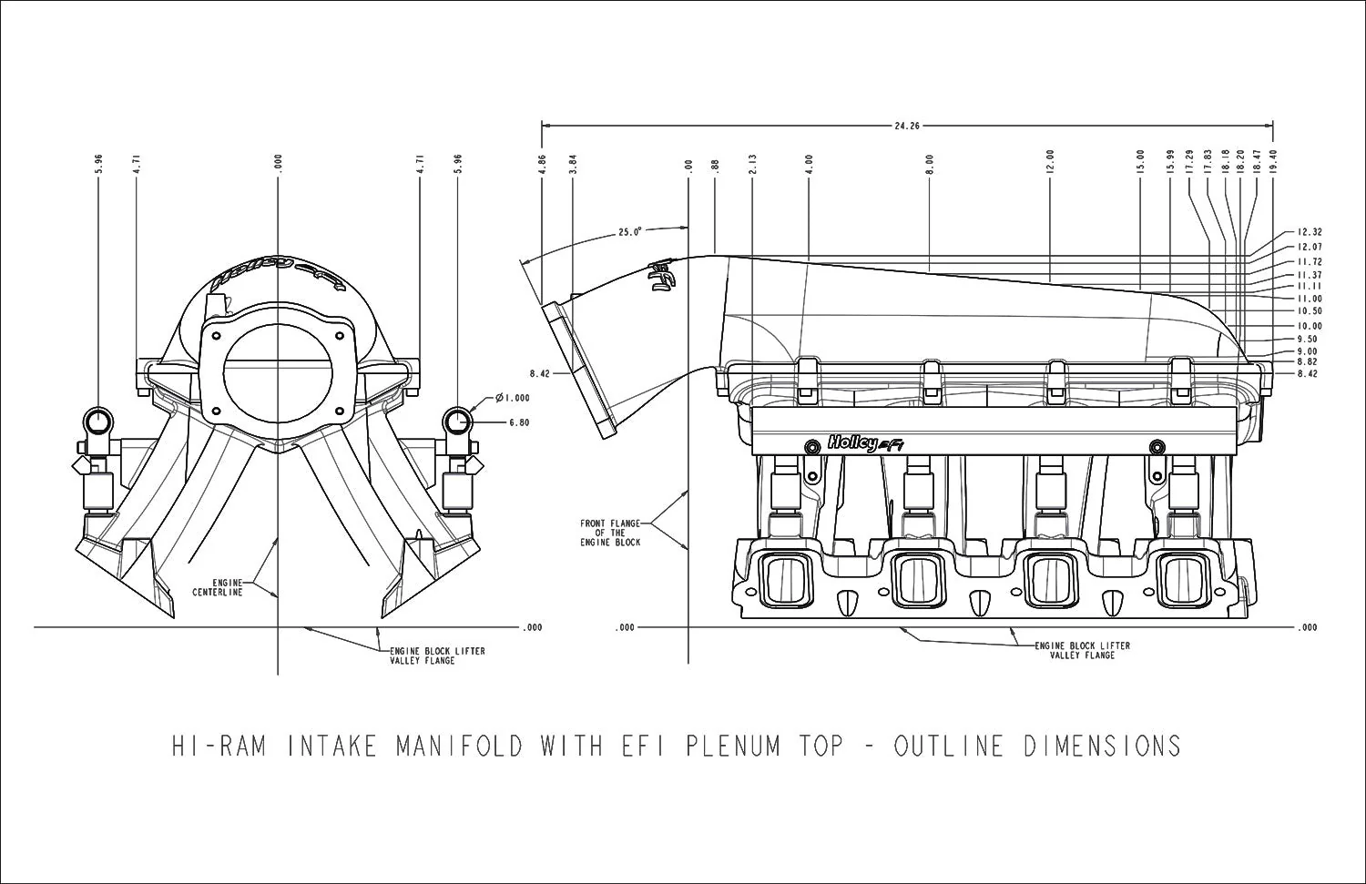 LS Hi-Ram EFI Manifold GM LS1/LS2/LS6 - 92MM Throttle Body - Image 2