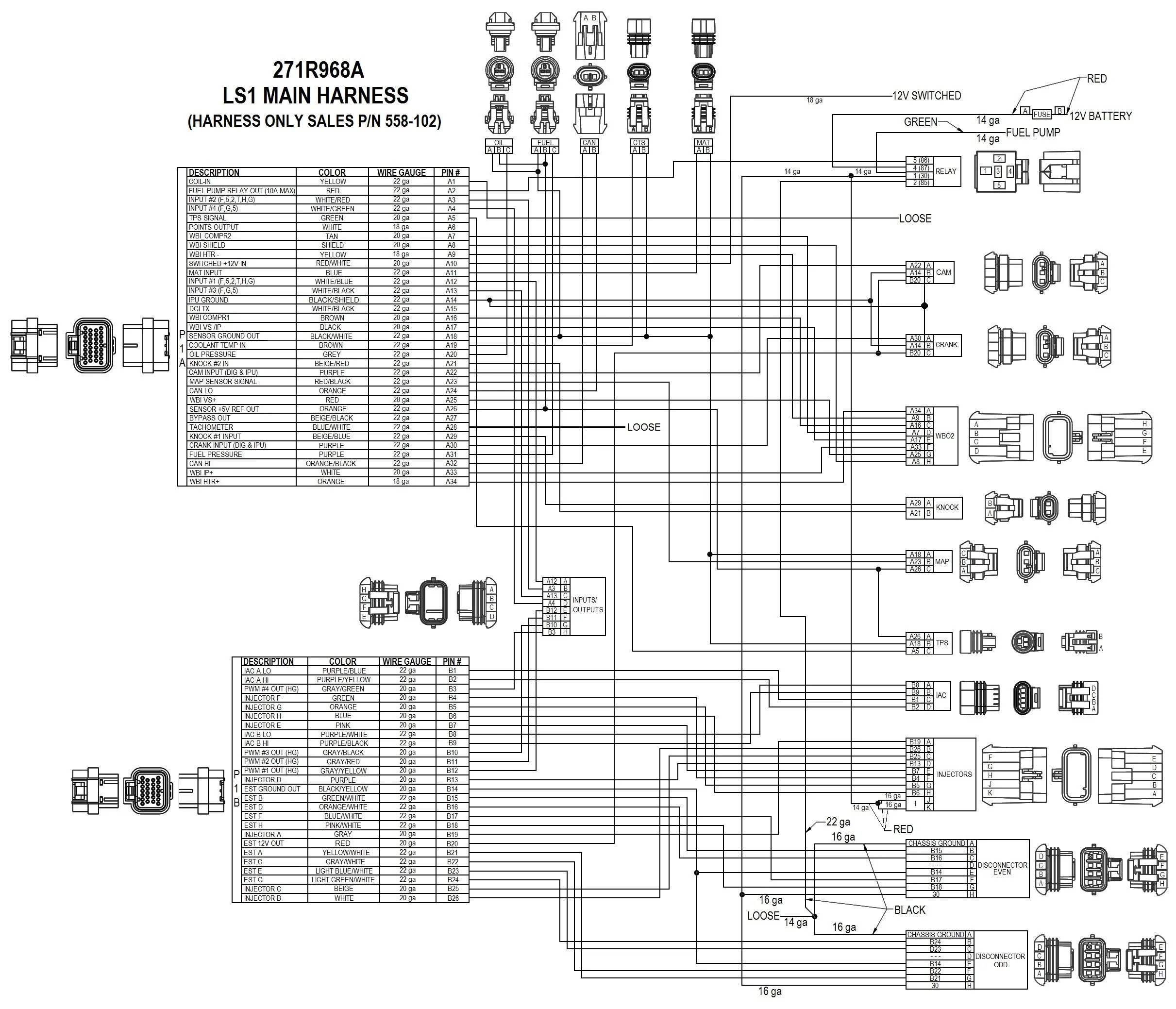 LS1/6 (24x/1x) Engine Main Harness - Image 2