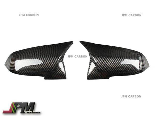 M Style Carbon Fiber Replacement Mirror Covers Fits For 2014-2016 BMW F07 F10 F11 5-Series LCI Only - Image 2