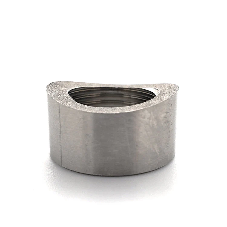 M18 x 1.5 O2 Sensor Bung - Coped for 1.500"-2.500" OD Tube - CP2 Titanium - Image 2