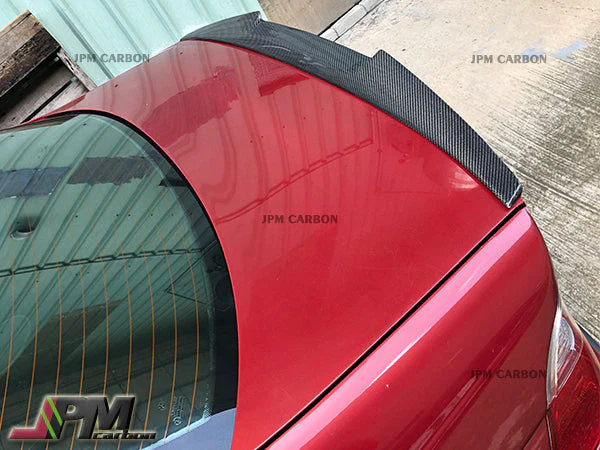[JPMCarbon] M4 Style Carbon Fiber Trunk Spoiler Fits For 1998-2006 BMW E46 3-Series Sedan Only - Image 4