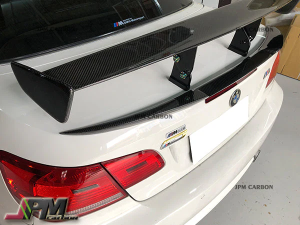 M4 Style Carbon Fiber Trunk Spoiler Fits For 2008-2013 BMW E93 3-Series Convertible Only - Image 3