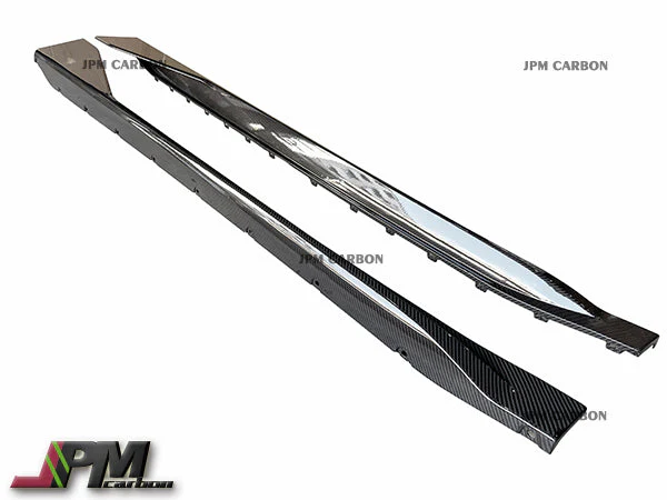 [JPMCarbon] MP Style Dry Carbon Replacement Side Skirts Fits For 2020-2025 BMW G80 M3 Only - Image 2