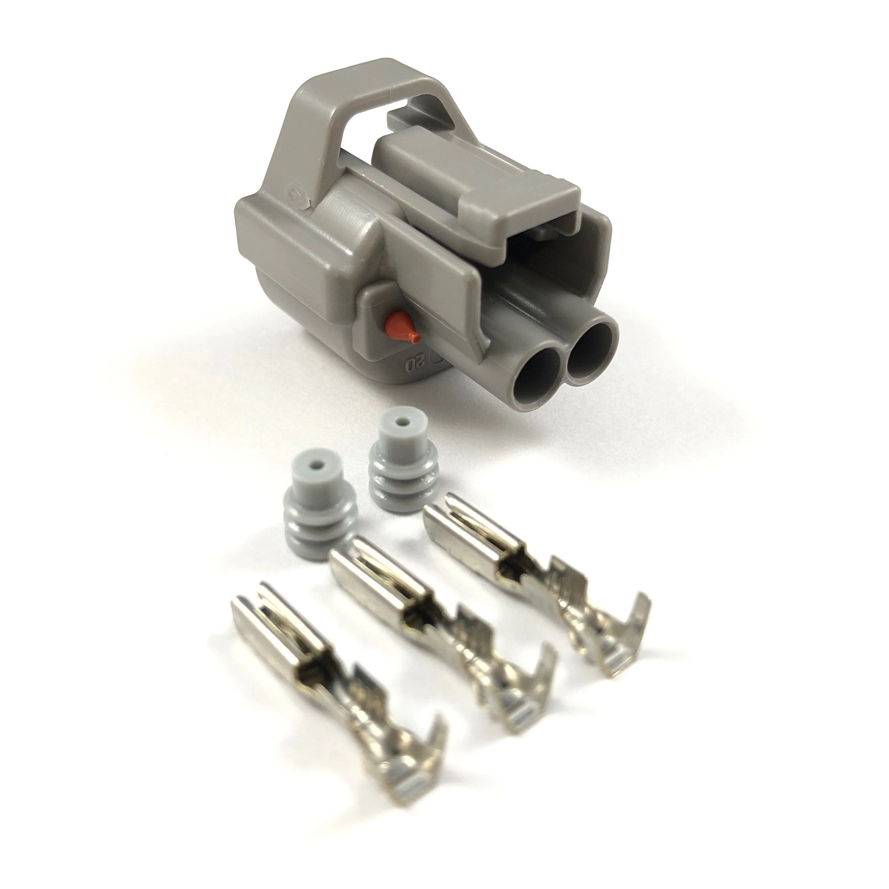 Nippon Denso 2-Pin Fuel Injector Connector Plug Clip Kit ID2000 High Tag - Image 2