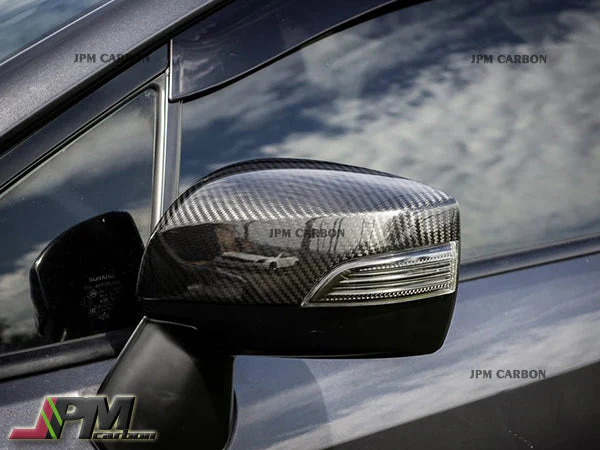 [JPMCarbon] OEM Style Carbon Fiber Replacement Mirror Covers Fits For 2015-2021 Subaru WRX / STI Only - Image 3