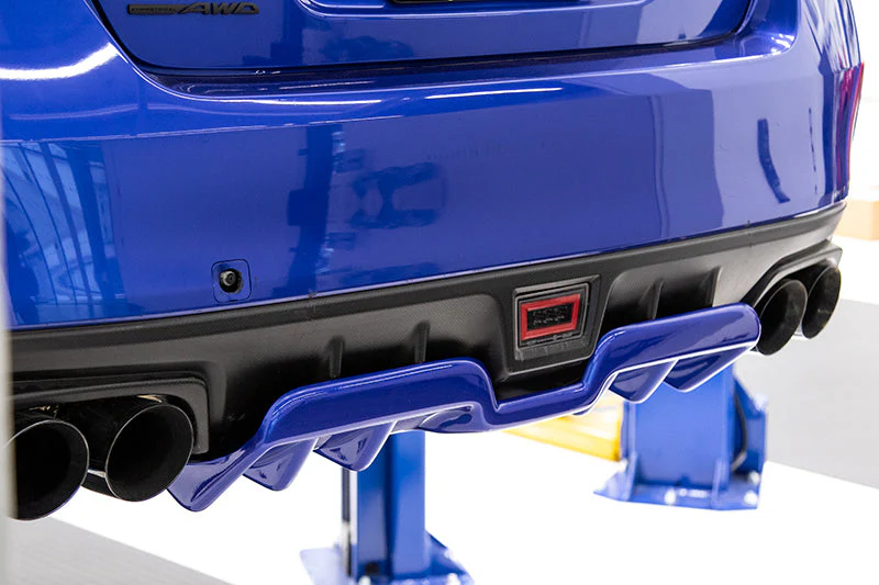 OLM A1 Style Paint Matched Rear Diffuser (Crystal White Pearl) - 2015-2021 Subaru WRX / STI - Image 5
