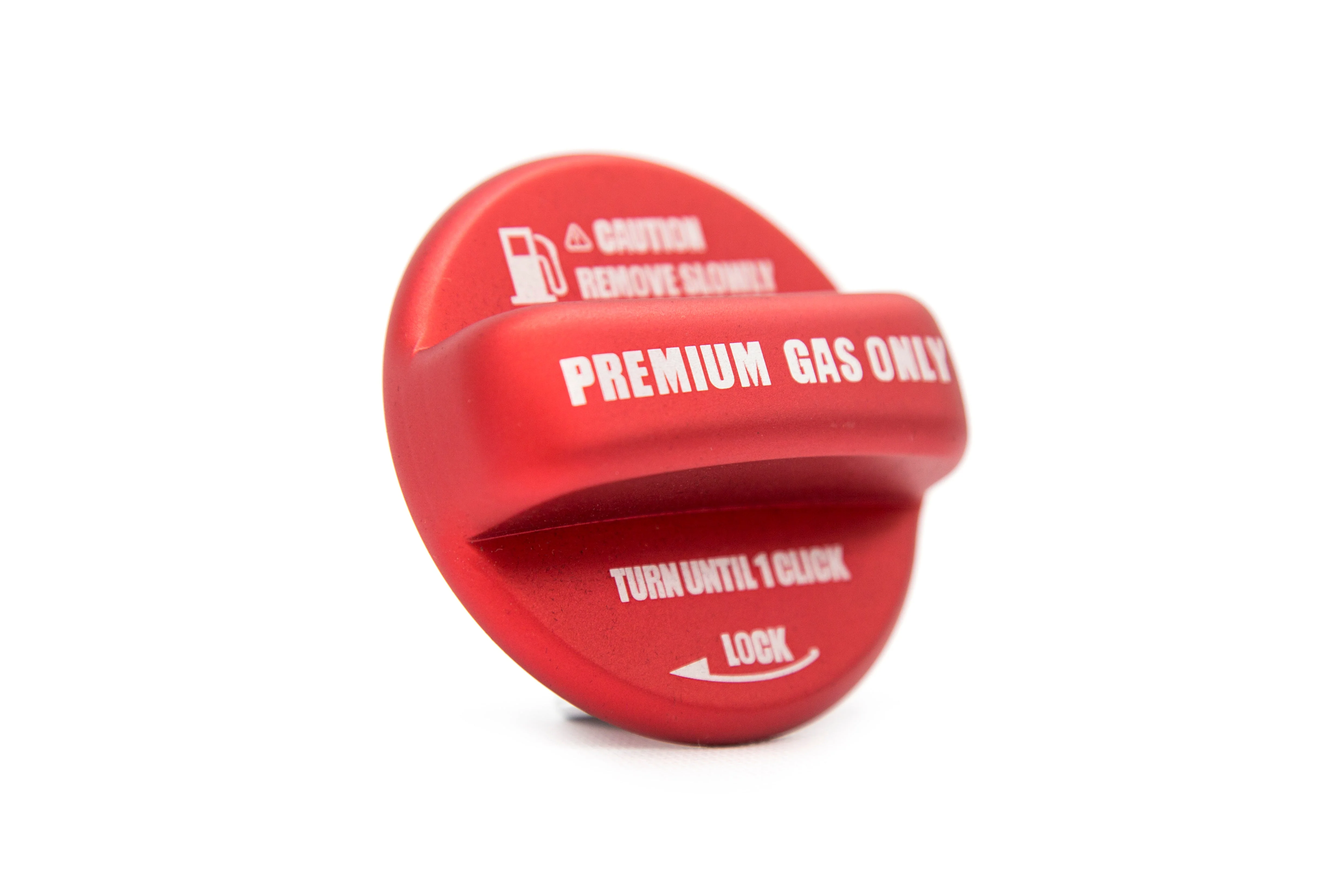 OLM Anodized Red Fuel Cap Cover - 15+ WRX / STI, 13+ FT86, 13+ Crosstrek, 14+ Forester, 12+ Impreza, - Image 2