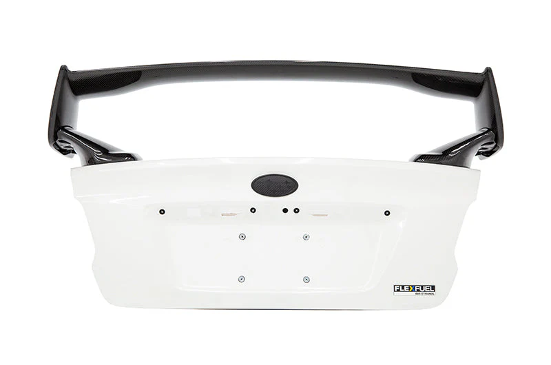 OLM Carbon Fiber OEM STI Style Spoiler with Carbon Bases - 2015-2021 Subaru WRX / STI - Image 9