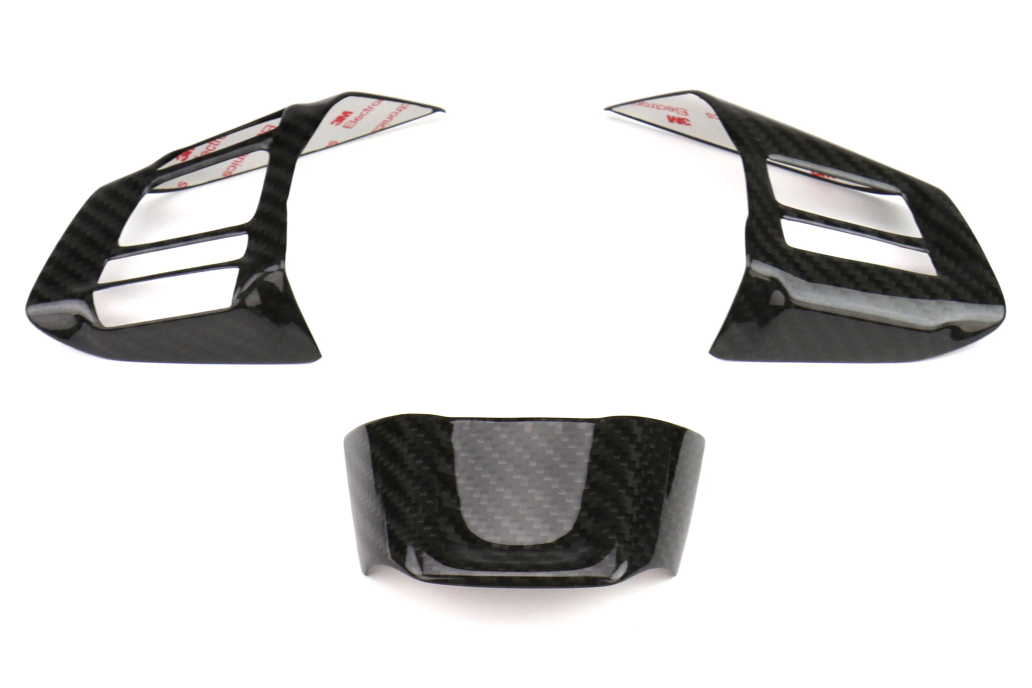 OLM Dry Carbon Fiber Steering Wheel Covers (MT) - 2016-2018 WRX / STI - Image 2