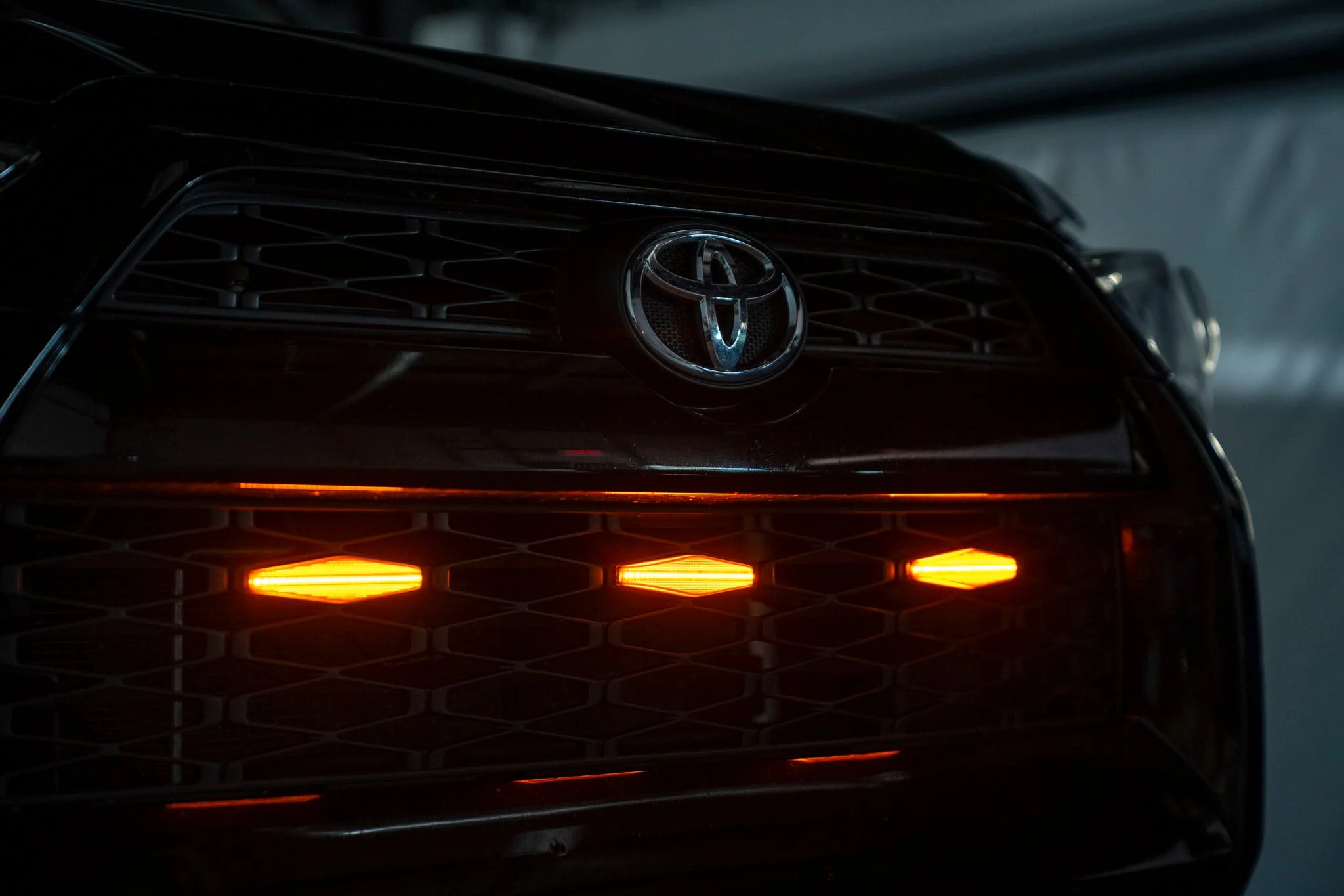 OLM Grille Lights (Smoke Lens / Amber LED) - 14-19 Toyota 4Runner - Image 2
