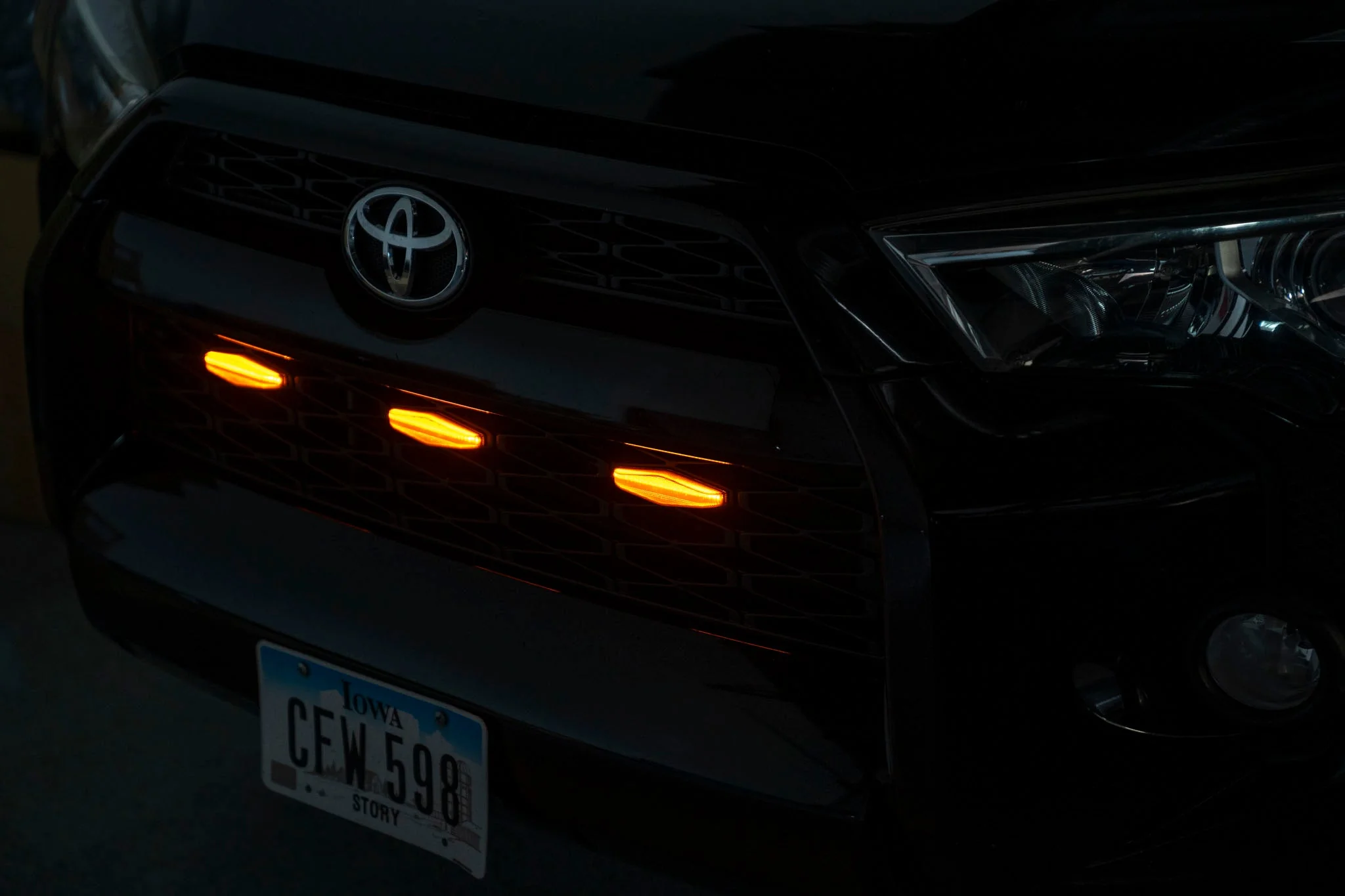 OLM Grille Lights (Smoke Lens / Amber LED) - 14-19 Toyota 4Runner - Image 4
