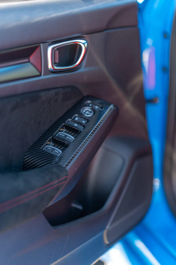 OLM LE Carbon Fiber Window Switch Panel Covers (Set of 4) - 2022+ FL Honda Civic / FL5 Type R - Image 7