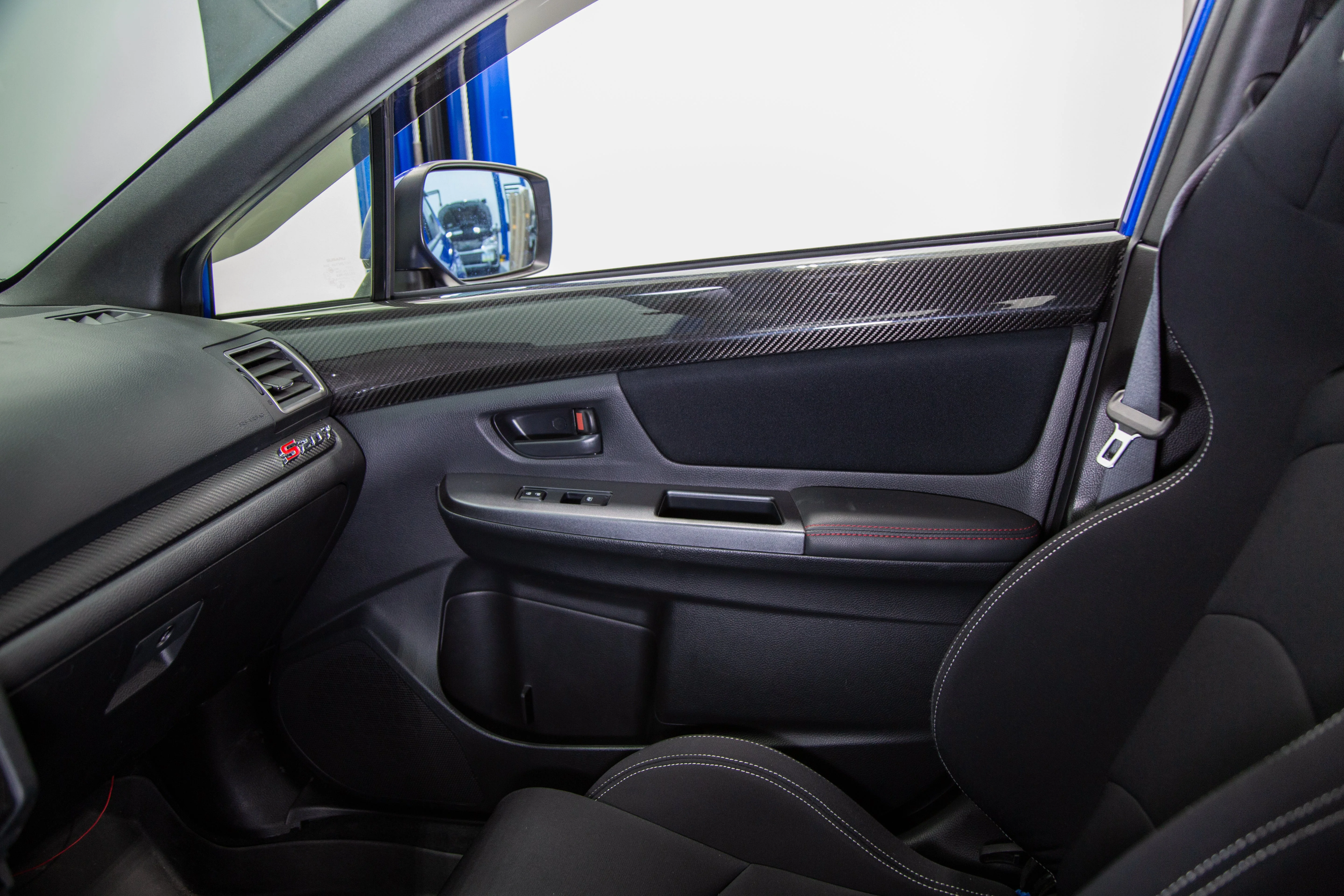 OLM LE Dry Carbon Front Door Trim Upper Panels - 2015-2021 WRX / STI - Image 11
