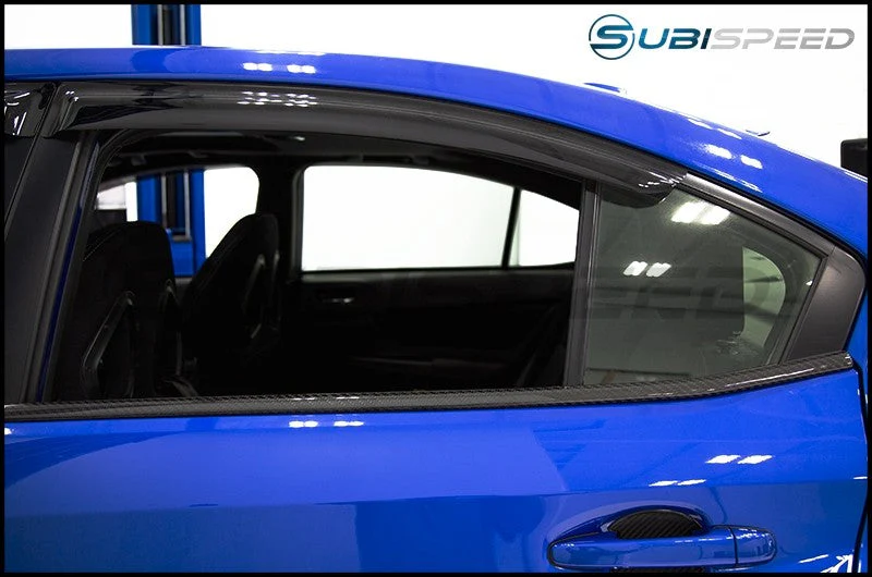 OLM LE Dry Carbon Lower Window Sill Covers - 2015-2021 Subaru WRX / STI - Image 2
