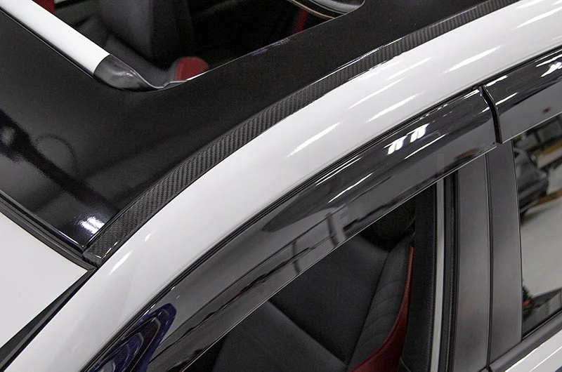 OLM LE Dry Carbon Rain Channel Guard Trim - 2015-2021 Subaru WRX / STI - Image 2