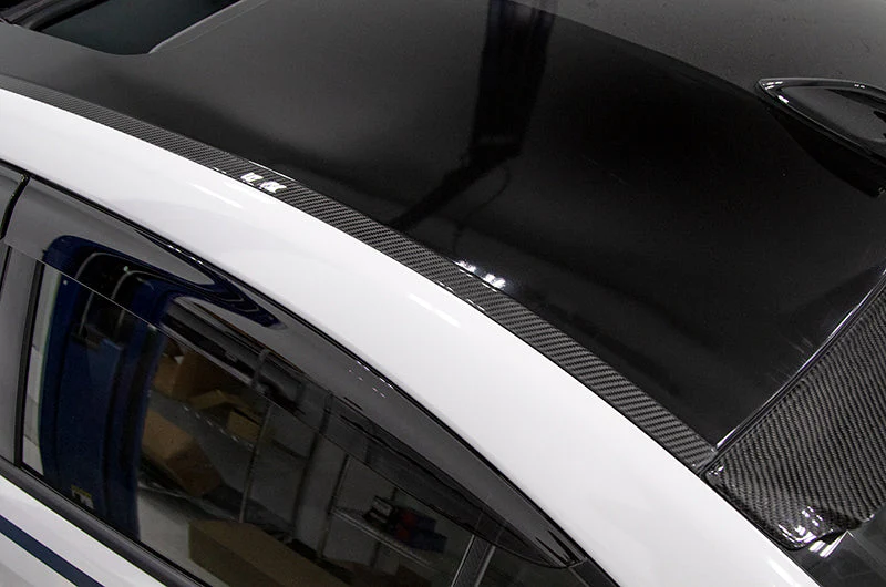 OLM LE Dry Carbon Rain Channel Guard Trim - 2015-2021 Subaru WRX / STI - Image 5