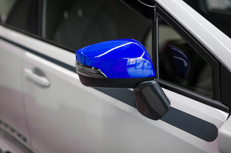 OLM OE Style Mirror Cover with Turn Signal Cutout - Dark Grey Metallic - 2015-2021 Subaru WRX / STI / 2015-2017 Crosstrek - Image 2