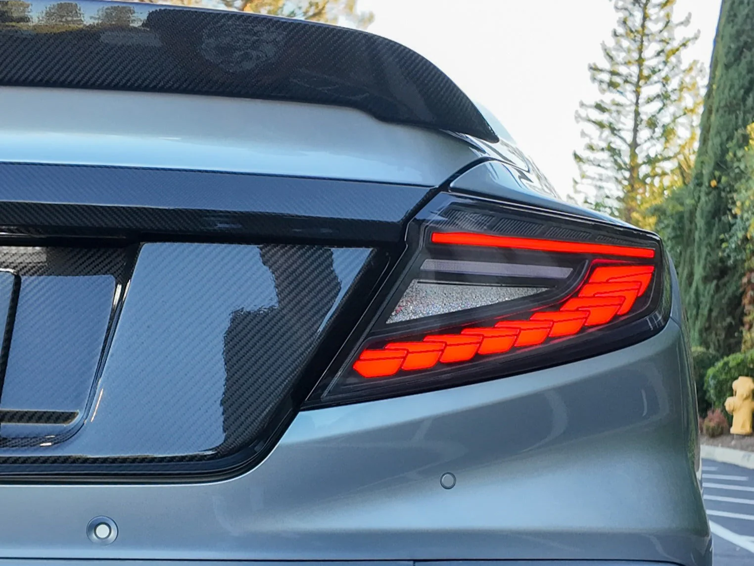 OLM Phantom-Spec LED Taillights (Smoke Lens Red Optic) - 2022+ WRX - Image 2