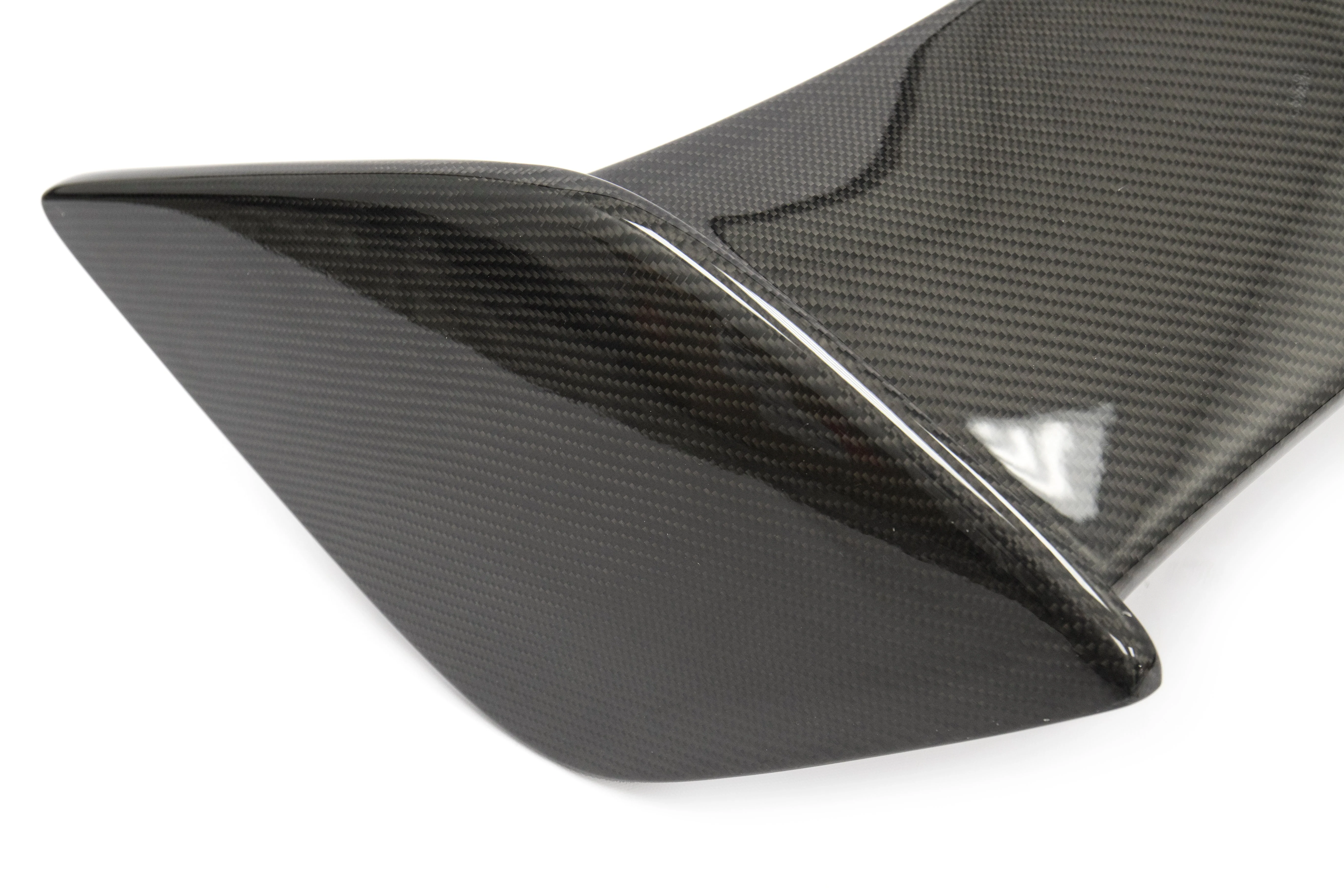 OLM Silverline Carbon Fiber OEM S Style Spoiler with Black Bases - 2015+ WRX / 2015+ STI - Image 4