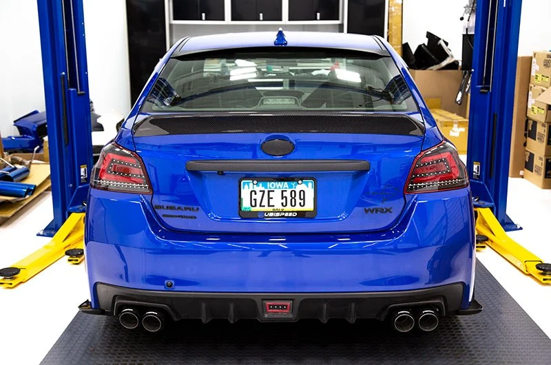 OLM Single Point Duckbill Trunk Spoiler (Carbon Fiber) - 15+ WRX / STI - Image 4