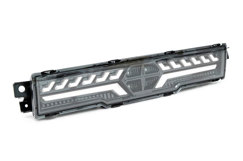 OLM V2 F1 Rear Fog Light (Clear Lens, Black Base, White Bar) - 2022 BRZ / GR86 - Image 2