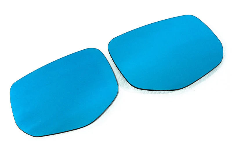 OLM Wide Angle Convex Mirrors w/ Turn Signals / Defrosters (Blue) - Subaru WRX 2022+ - Image 3