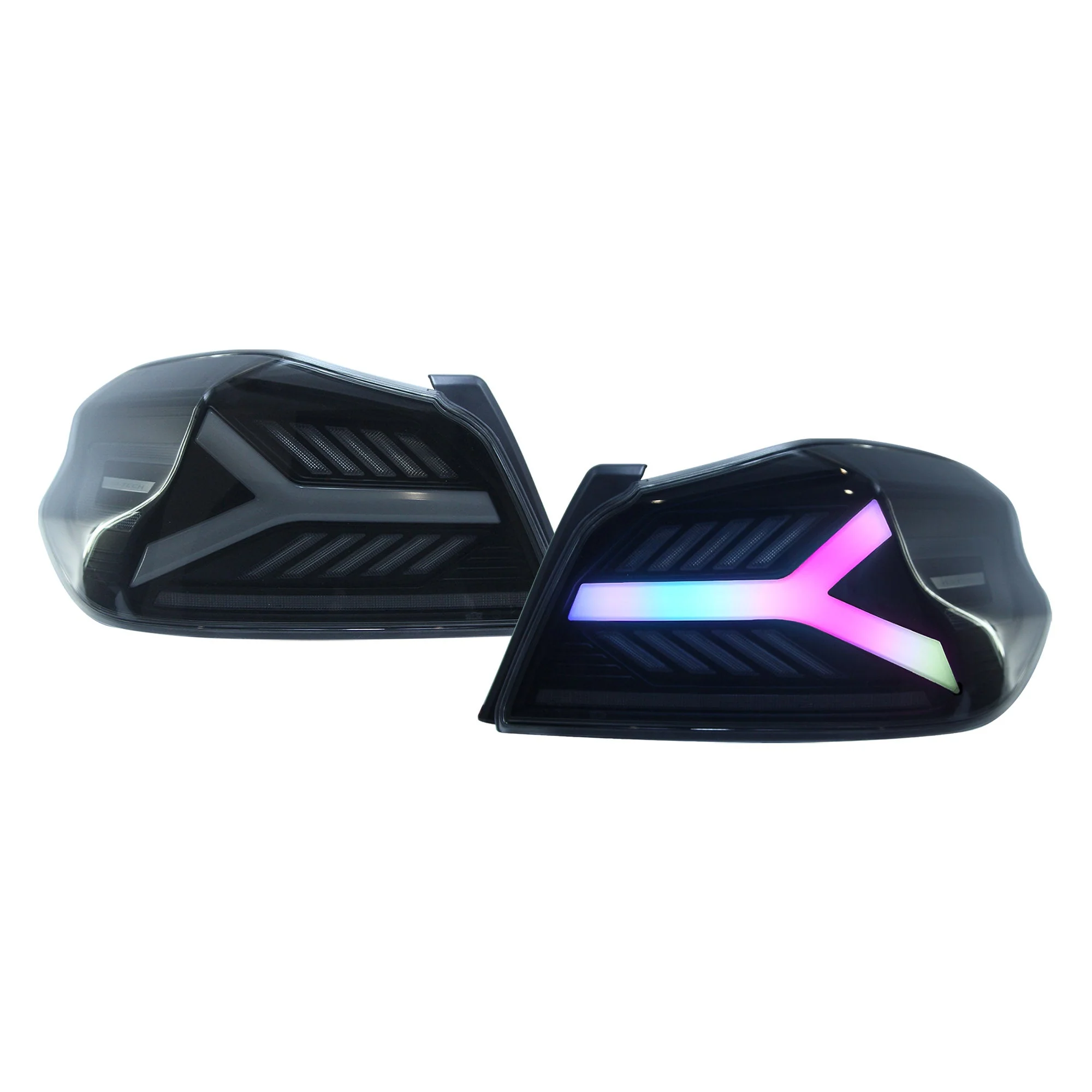 OLM Y-Spec LED Taillights (Smoke Lens  White Optic w/RGB) - 2015-2021 WRX / STI - Image 6