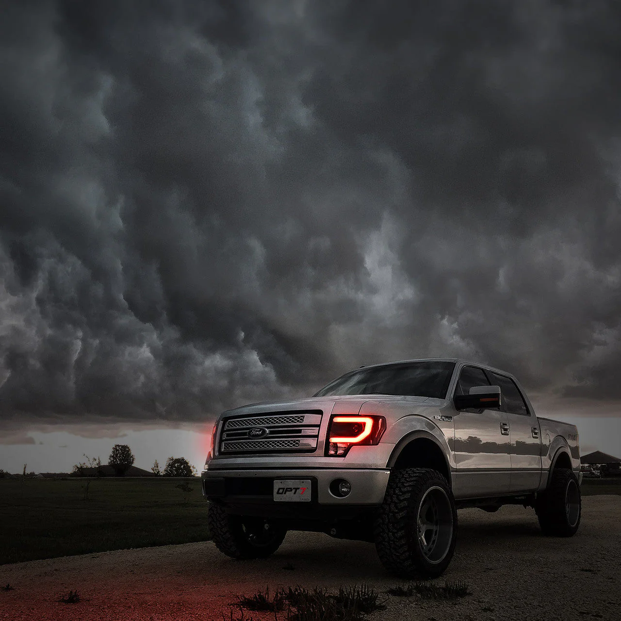OPT7 09-14 F150 Black AURA RGB-W DRL LED Tube Headlights Projector -Bluetooth BUILT IN Full Color - Image 16