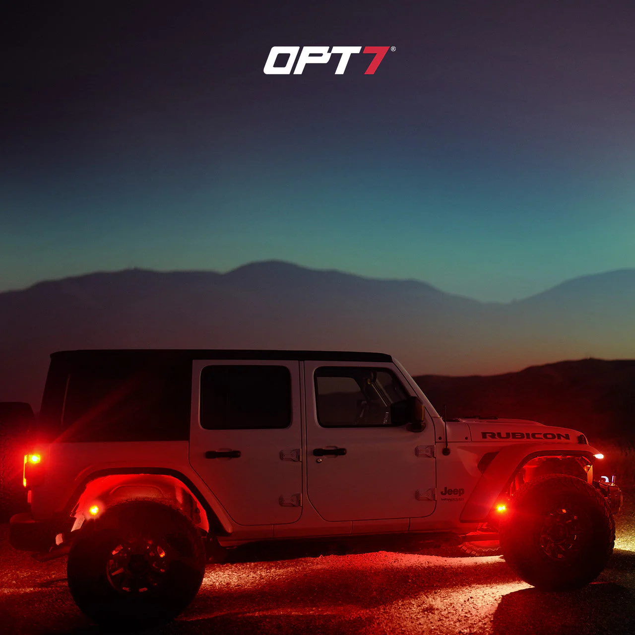 OPT7 Photon RGB 8PCS LED Rock Light w-Magnet Wide Angle Underglow Neon Lighting Kit - Image 10