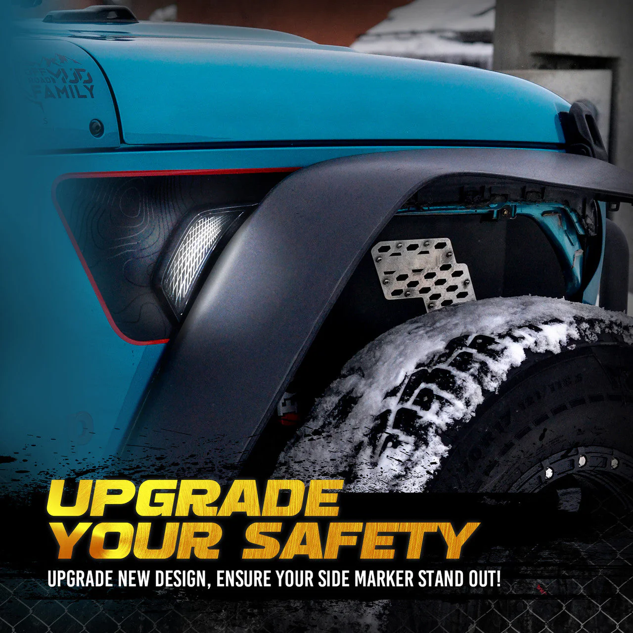 OPT7 Quantum Rock Light RGBW & LED Side Marker White-Amber for Jeep Wrangler JL JLU & Gladiator JT 18-23 - Image 10
