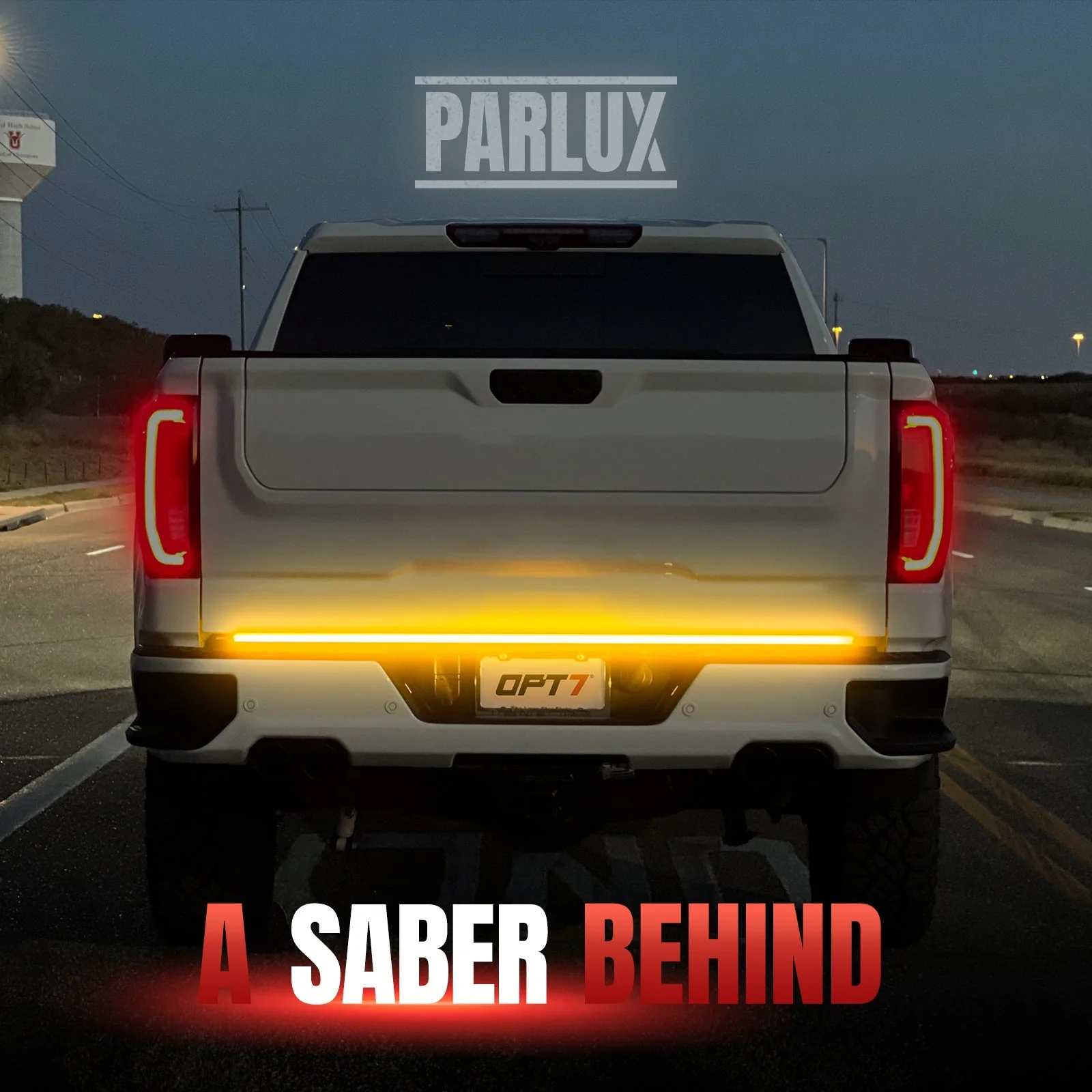 OPT7 Redline Parlux Triple Tailgate Light Bar 60" Bundle for Ford F150 15-20 with Blind Spot Easy Connect Harness and Tailgate Light Bar Magnets - Image 8