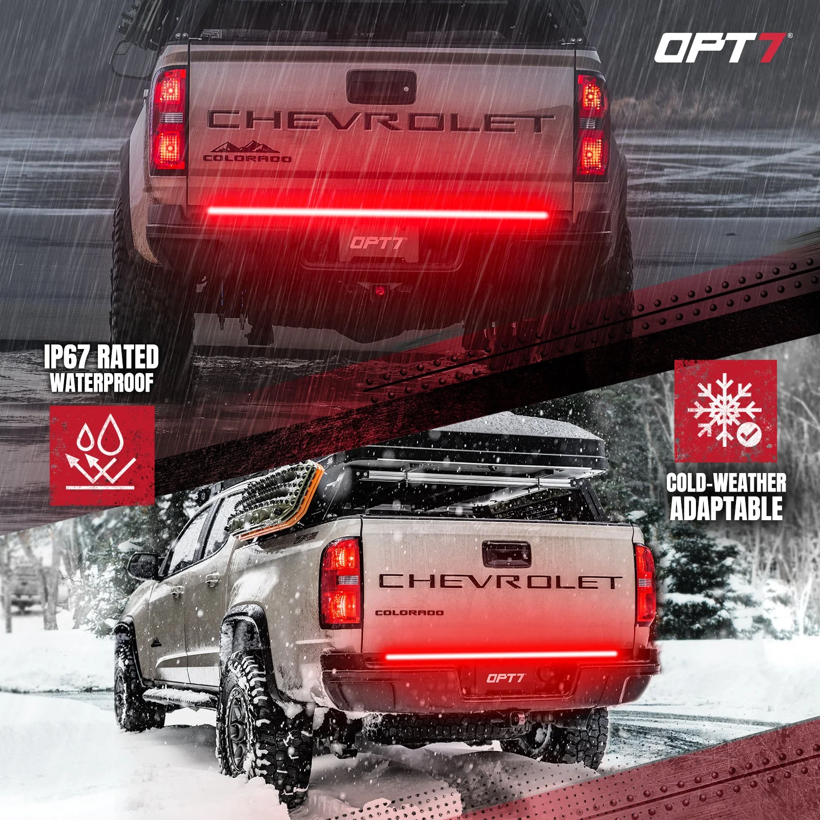 OPT7 Redline Triple Tailgate Light Bar 48" Bundle for Chevy Silverado-GMC Sierra 1500 19-21 - Image 17