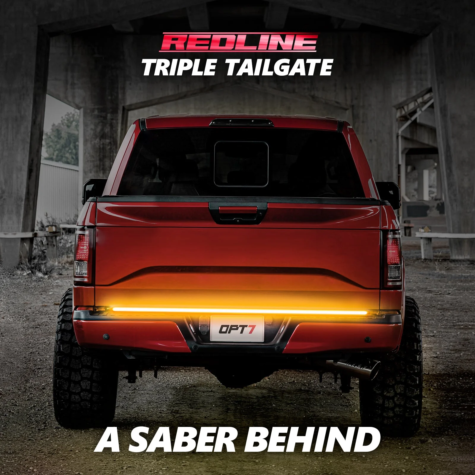 OPT7 Redline Triple Tailgate Light Bar 60" Bundle for Chevy Silverado-GMC Sierra 1500 19-21 - Image 8