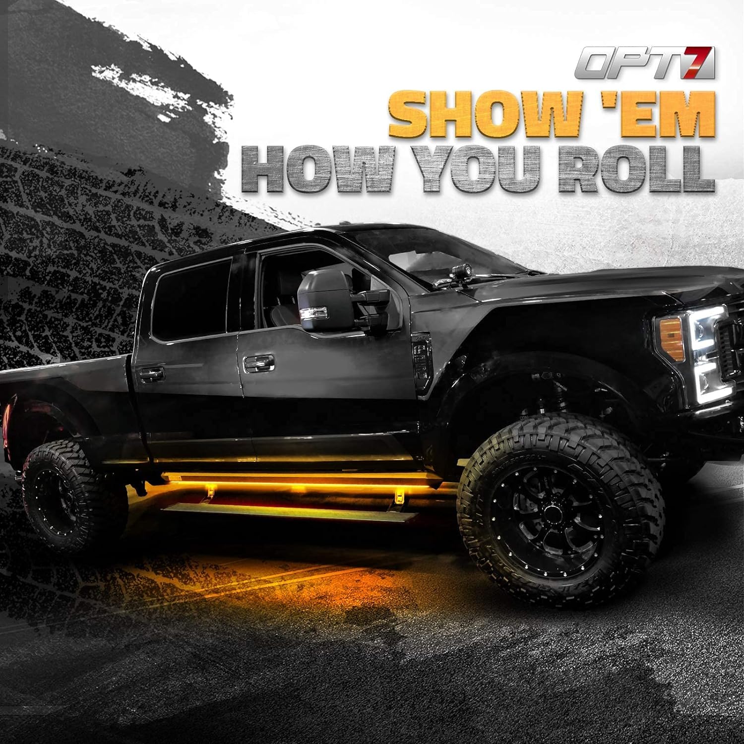 OPT7 Redline Triple Tailgate Light Bar 60" Bundle with Sidekick Sequential Running Board Light LED Strip Kit - Image 11