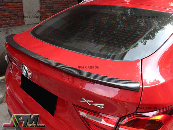 Performance Style Carbon Fiber Trunk Spoiler Fits For 2014-2017 BMW F26 X4 Only - Image 3