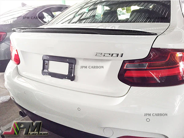 Performance Style Carbon Fiber Trunk Spoiler Fits For 2014-2021 BMW F22 2-Series Coupe Only - Image 2