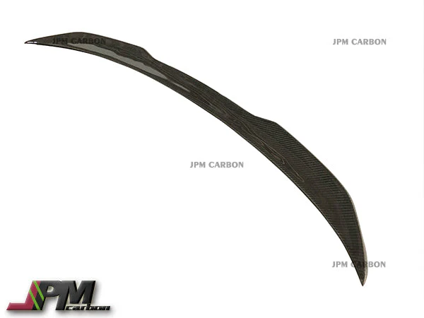 PR Style Carbon Fiber Trunk Spoiler Fits For 2015-2020 BMW F82 M4 Only - Image 4