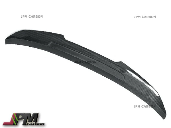 PSM Style Carbon Fiber Trunk Spoiler Fits For 2005-2011 BMW E90 3-Series Sedan Only - Image 4
