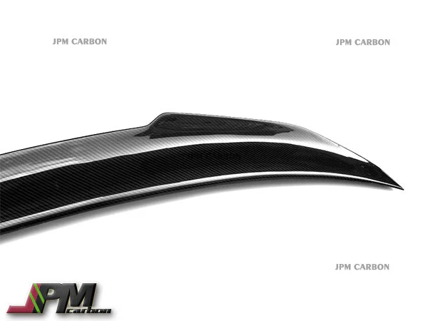PSM Style Carbon Fiber Trunk Spoiler Fits For 2012-2018 BMW F30 3-Series Sedan Only - Image 4