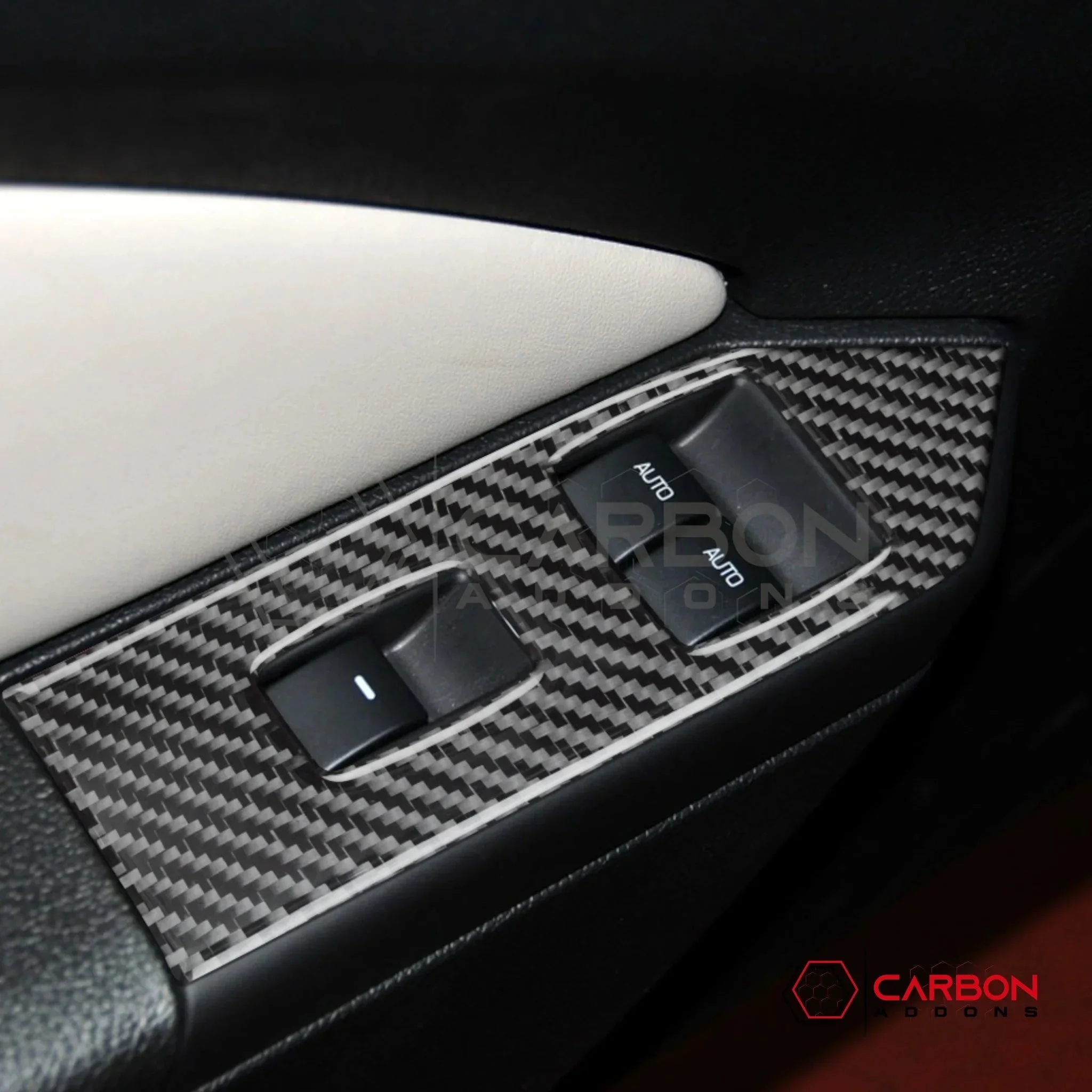 Real Carbon Fiber Window Switch Trim Overlay | Mustang 2005-2009 - Image 5