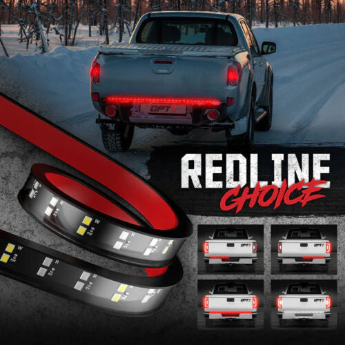 Redline Choice Double Row LED Tailgate Light Bar with Reverse Light, Brake Light & Turn Signals - Image 2